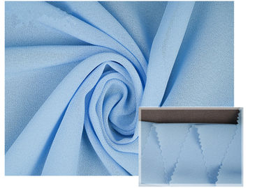 100٪ پلیستر نرم سبک آبی پارچه ابریشمی تنفس برای تابستان لباس / شلوار