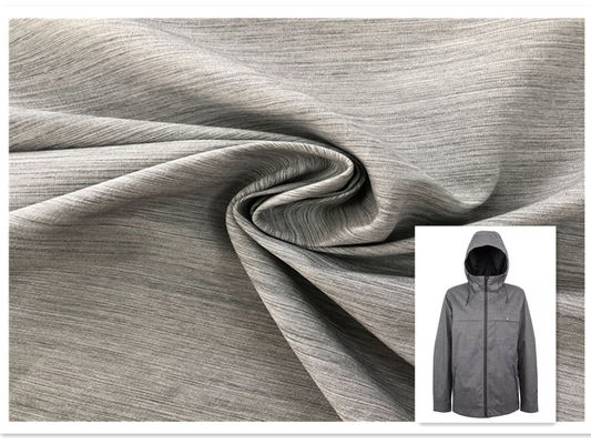 Smooth Surface 100 Polyester Elastane Fabric Stretch Two - Tone Coating ثبات ابعادی خوب